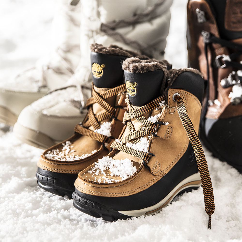 Bocanci De Zapada Timberland Copii Maro/Negrii - Toddler Chillberg Waterproof - Romania - QGFARP327